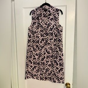 Banana republic Polka dot floral collared shift dress (Size 8)
